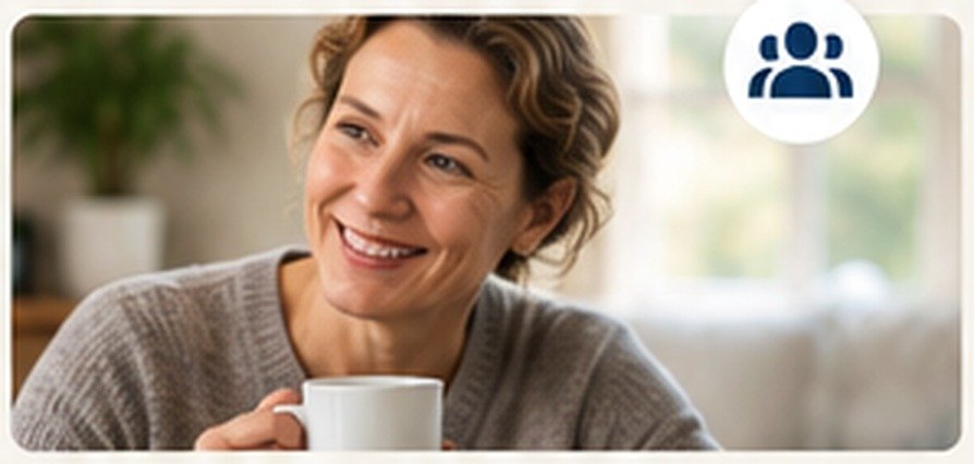 A caregiver at home, representing the person supporting the technology day to day